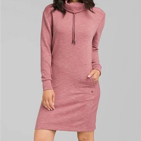 Prana Dresses & Skirts - Prana Medium Sunrise Cowl Neck Sweater Dress In Brand Casual Fun